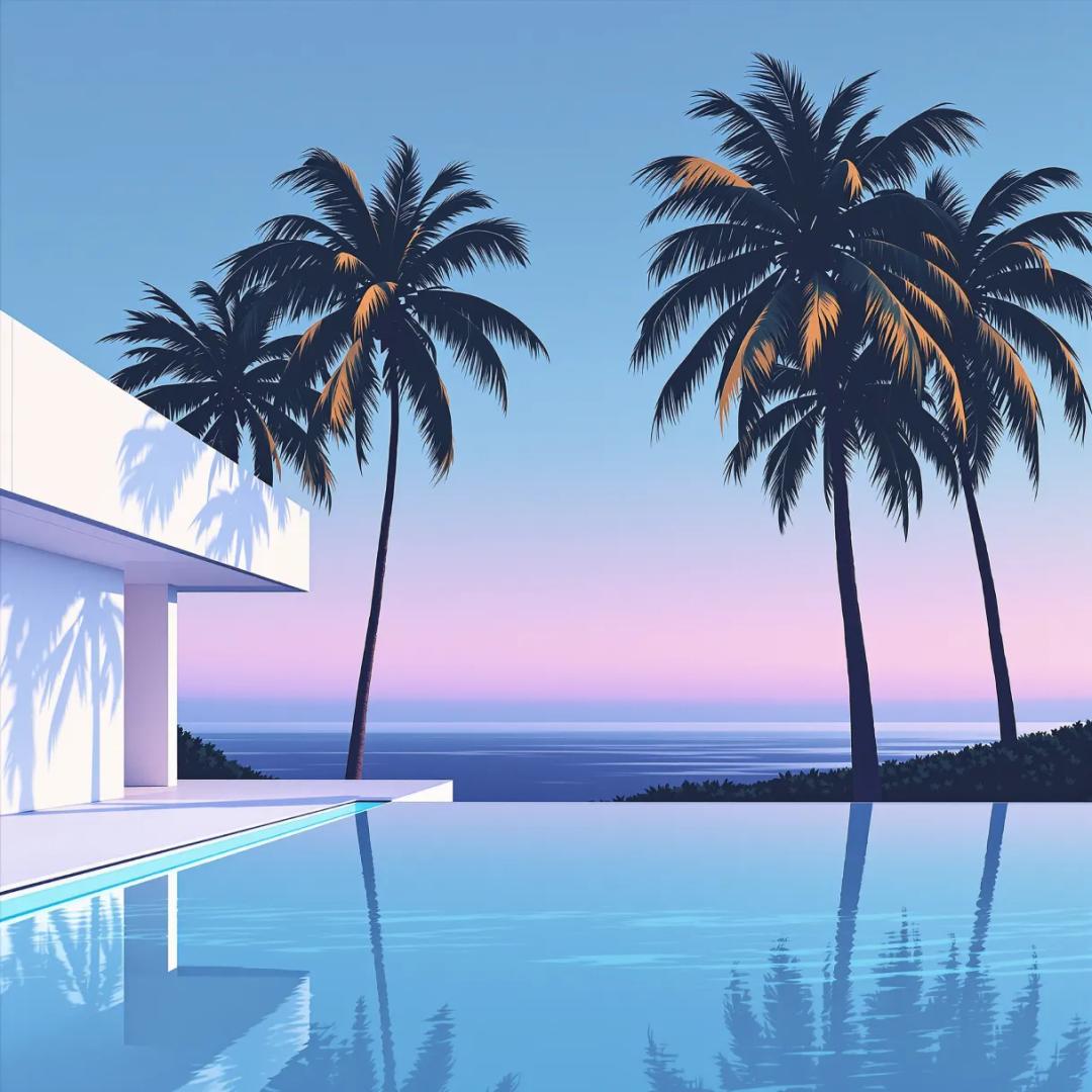 Hiroshi Nagai Style AI - Generate Retro Summer City Art