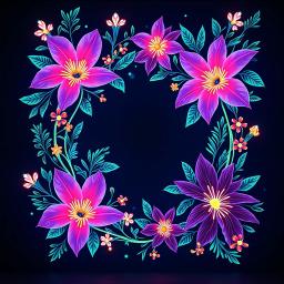 Neon Floral