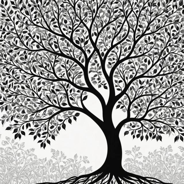 vector-black-white template 1